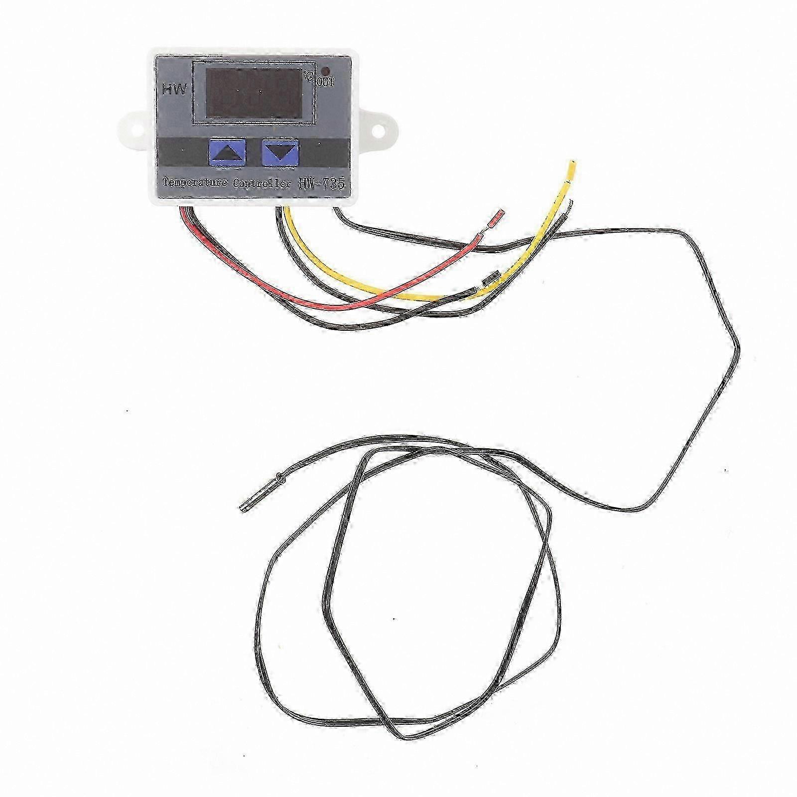 Smart Digital Thermostat for Central AC and Fan Coil Units, 24V 240W Programmable Heating Cooling Temperature Controller