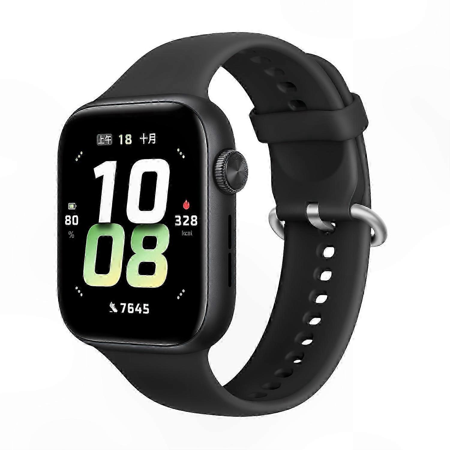 Silicone Strap with Silver Buckle for Smartwatch Compatibility