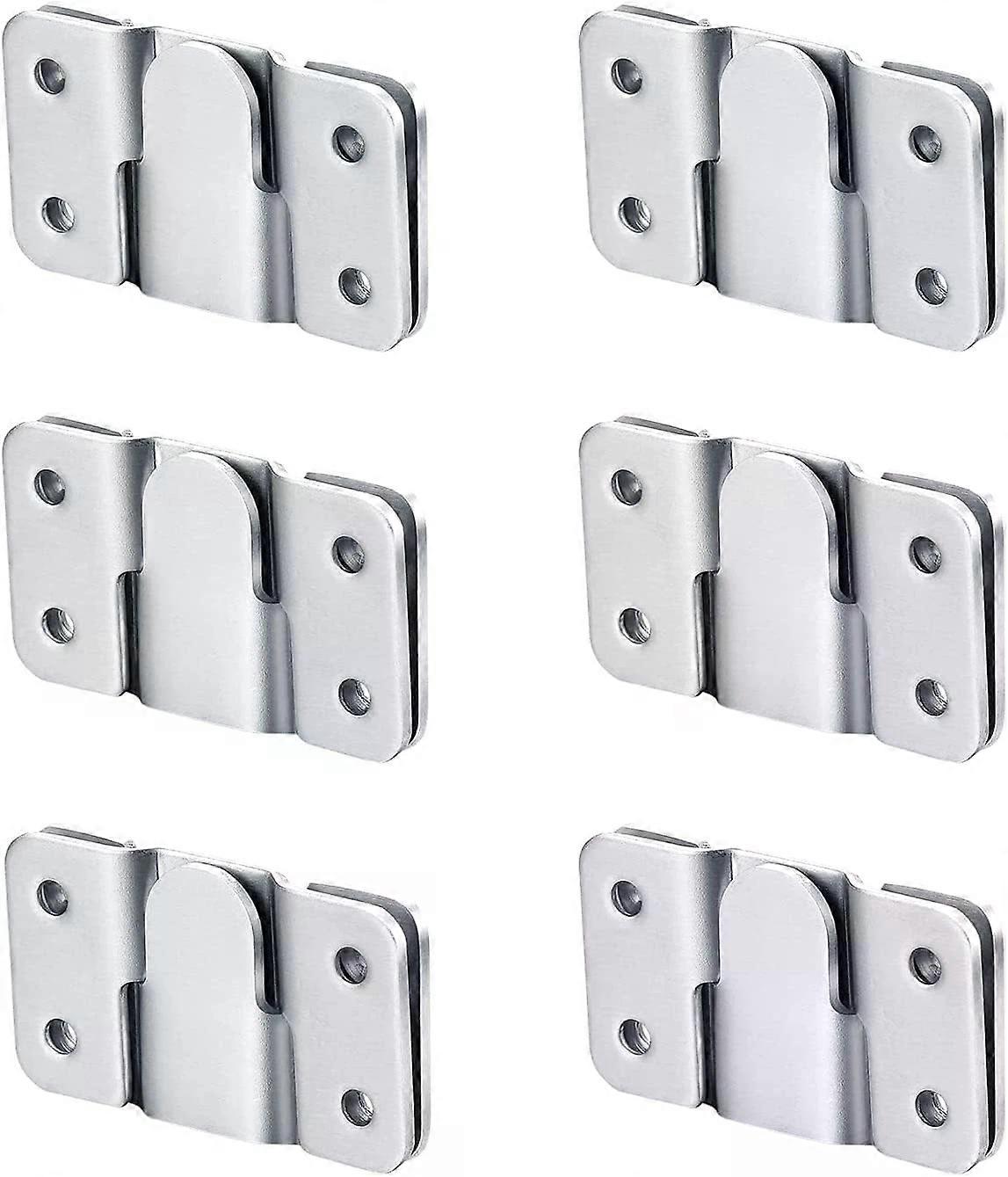 6pcs Flush Mount Bracket, Interlocking Heavy Duty Photo Frame Hook 56x36mm