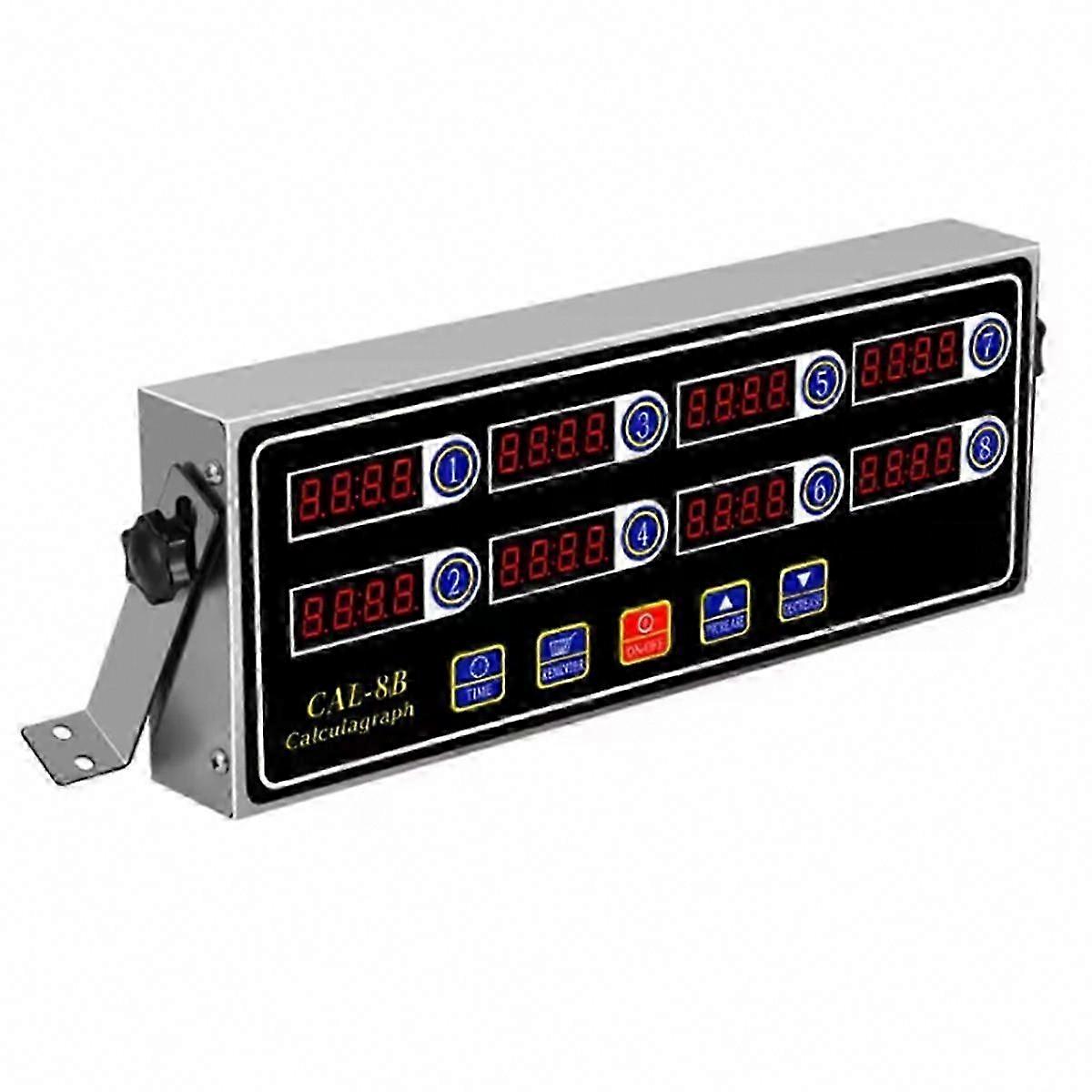 8 Channel Digital Kitchen Timer with Countdown, Electronic Button Timing Reminder for Restaurant & Home Use