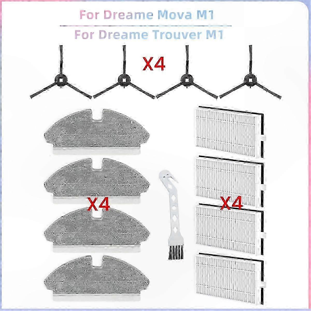 Replacement Side Brush for Mova M1 Vacuum Cleaner-Compatible with Dreame Models