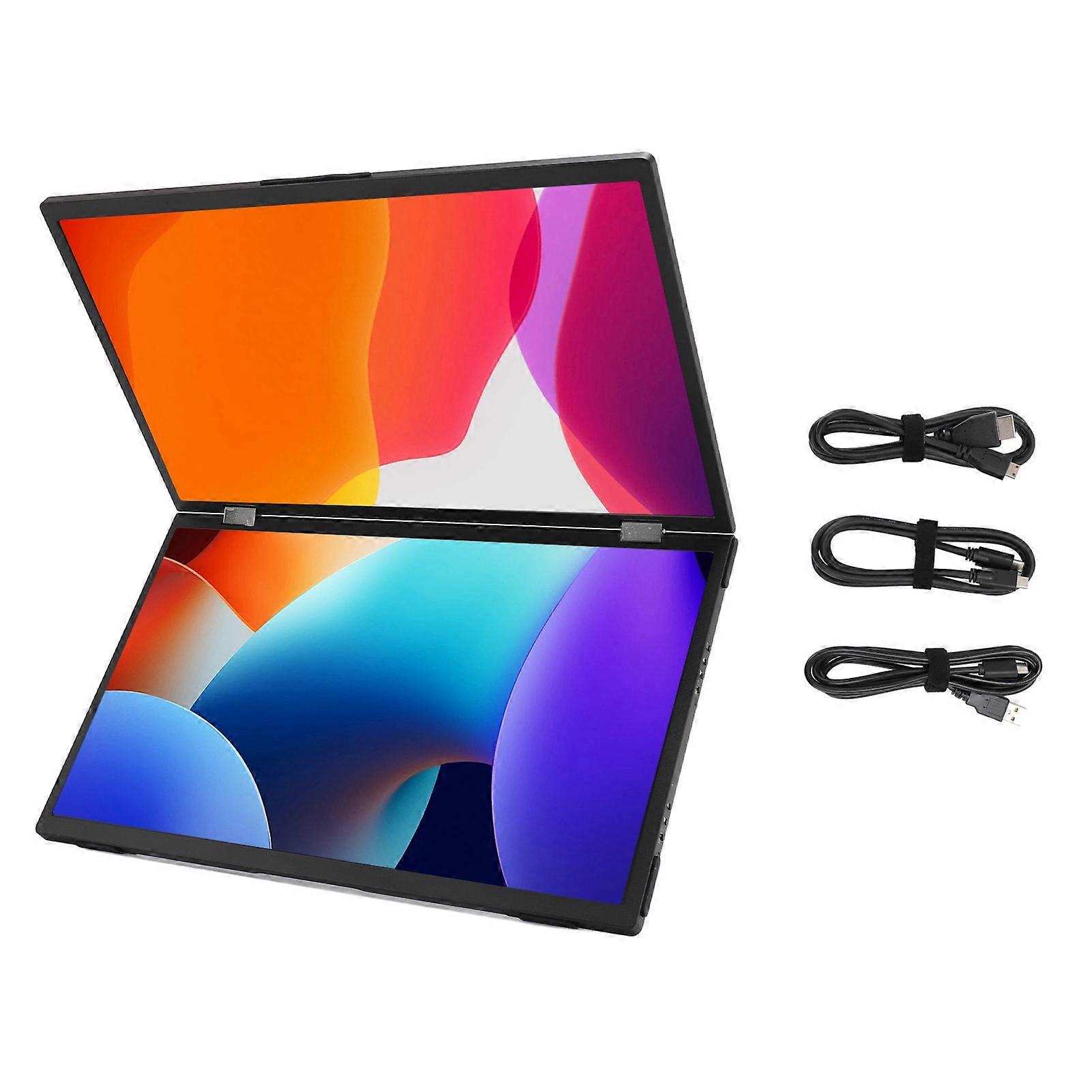 15.6in Portable Foldable Display 1920x1080P 60Hz Rotatable Laptop Screen Extender