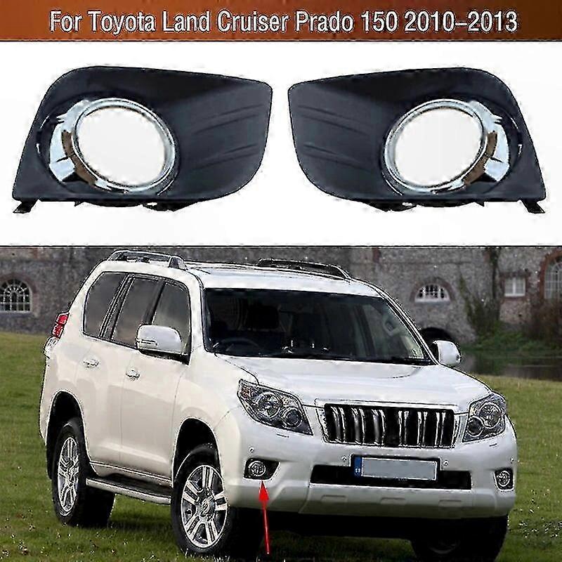 Front Bumper Fog Light Trim Bezel for SUV 2010-2013 Models FJ150 LC150 Compatible with Mid-Size Off-Road Vehicles