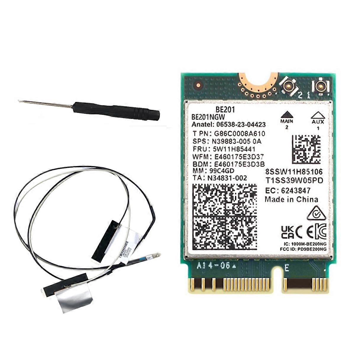 BE201 WIFI7 Card 8774Mbps BT5.4 WiFI 7 Wireless WIFI Card Module