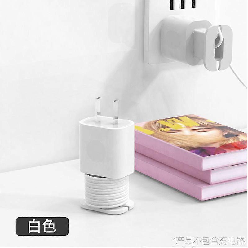 2 in 1 Silicone Charger Protector with Cord Wrap, iPhone Silicone Power Adapter Case, Snapback Charger Winder, Compatible with 18W/20W