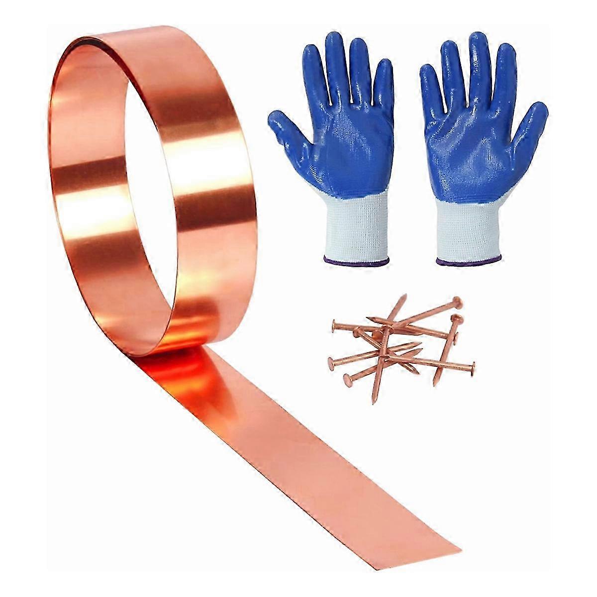 Copper Flashing -24 Gauge 0.5mm Thickness - 10Feet Length Copper Roll