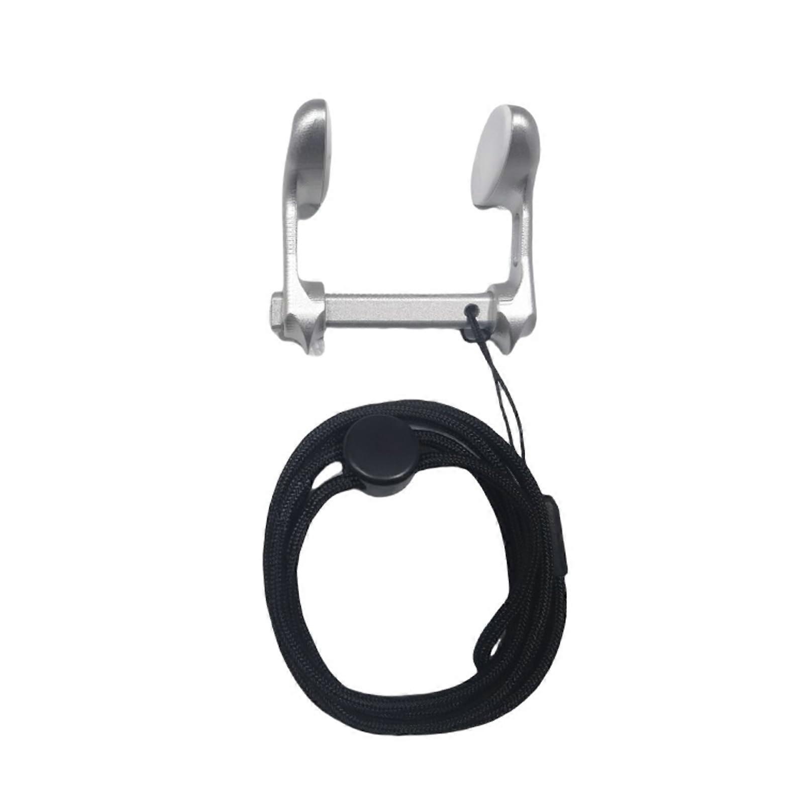 Nose Clips With Lanyard Floating Nose Clip, Diving Nose Clip, Surfing And Snorkeling, Silver