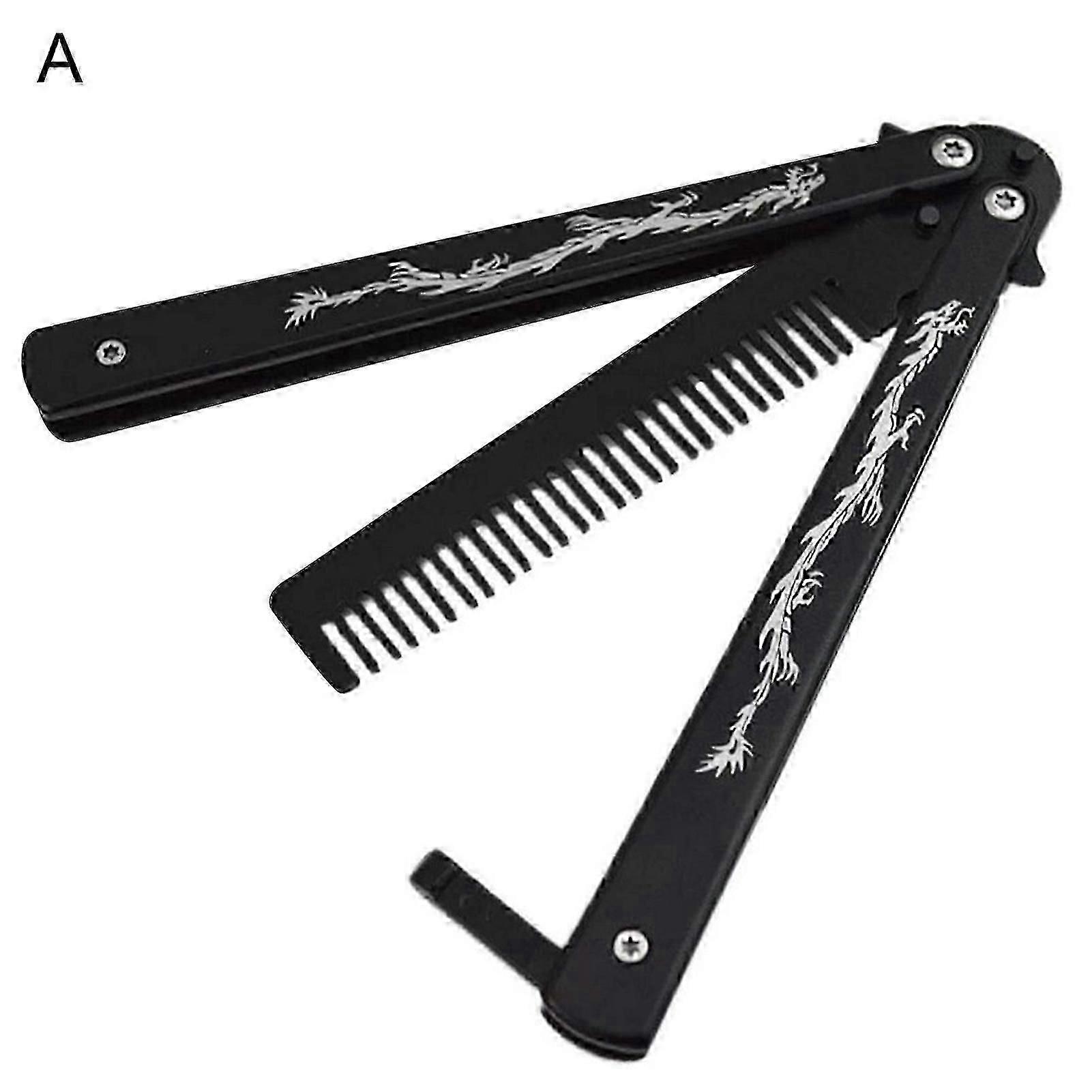 Sturdy Butterfly Play Comb Dragon Pattern Not Easy to Break Learning Simulation Tools Durable Butterfly Training Cutter for Practicing Mengxi