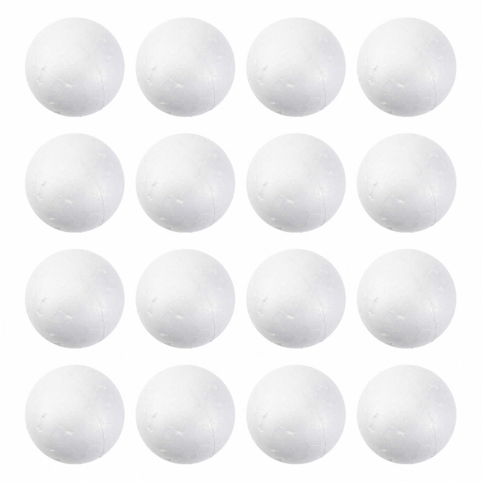 100PCS 4cm White Foam Spheres for Crafting, Decor, and Model Making Projects