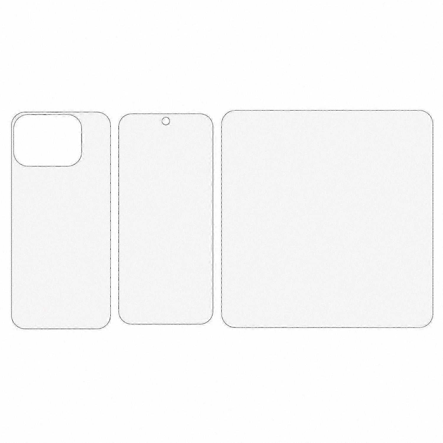 5G Smartphone Screen Protector Kit - Full Coverage TPU and PET Hydrogel Film for Front and Back Protection