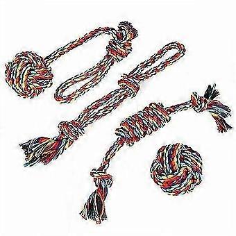 Dog Toy Rope For Strong Dogs, Durable Dog Chew Toy Rope For Active Chewing, 4 Interactive Rope Toys For Small And Medium Dogs