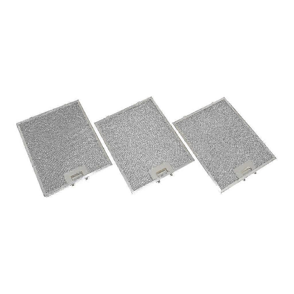 Universal Metal Grease Filter for Cooker Hood, 320x260mm, Suitable for Various Models, Pack of 3