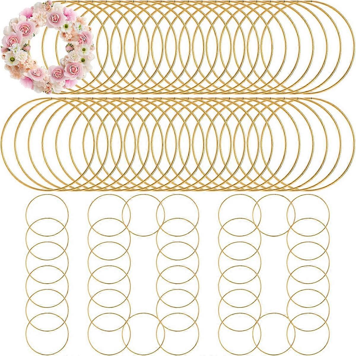 100 Pcs Metal Rings for Crafts for DIY Crafts Macrame Dream Catcher
