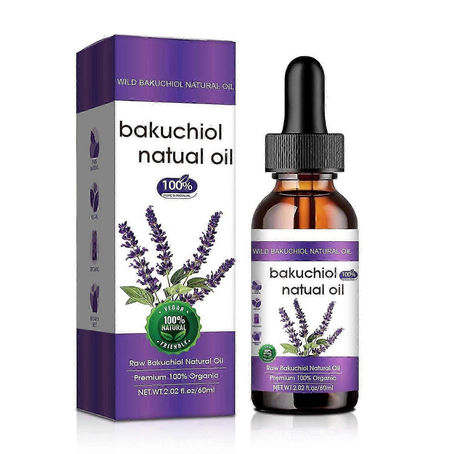 100% Pure & Natural Bakuchiol Essential Oil for Skin, Wrinkle Reduction Skin Firming & Smoothing, Anti-Aging Bakuchiol Oil for Sensitive Skin