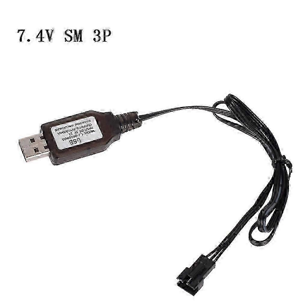 Compatible-6.4v/7.4v Charger Li-ion Battery Sm-3p Rc Toys Remote Control Toy Sm3p Portable Usb Charger