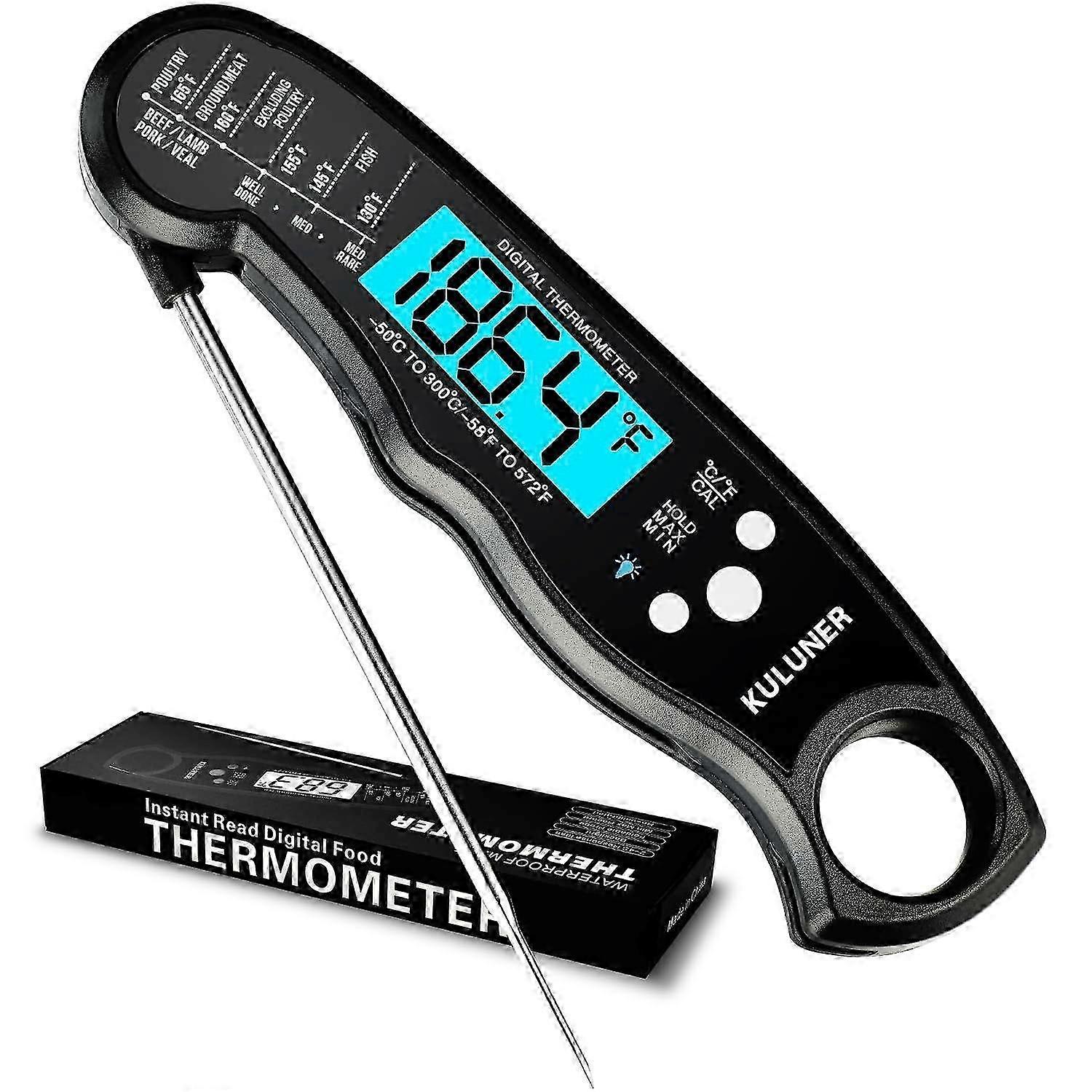 2025 Latest Model TP-01 Waterproof Digital Instant Read Meat Thermometer with