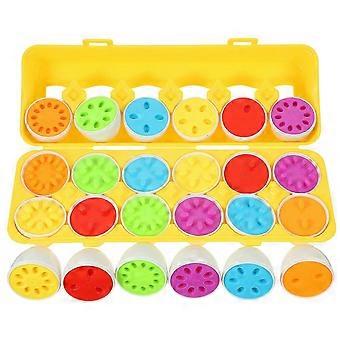 1 Set passende Eier-Spielzeug, Lernen, passende Eier-Spielzeug, Formerkennung, passende Eier-Spielzeug für Kleinkinder (Anzahl)