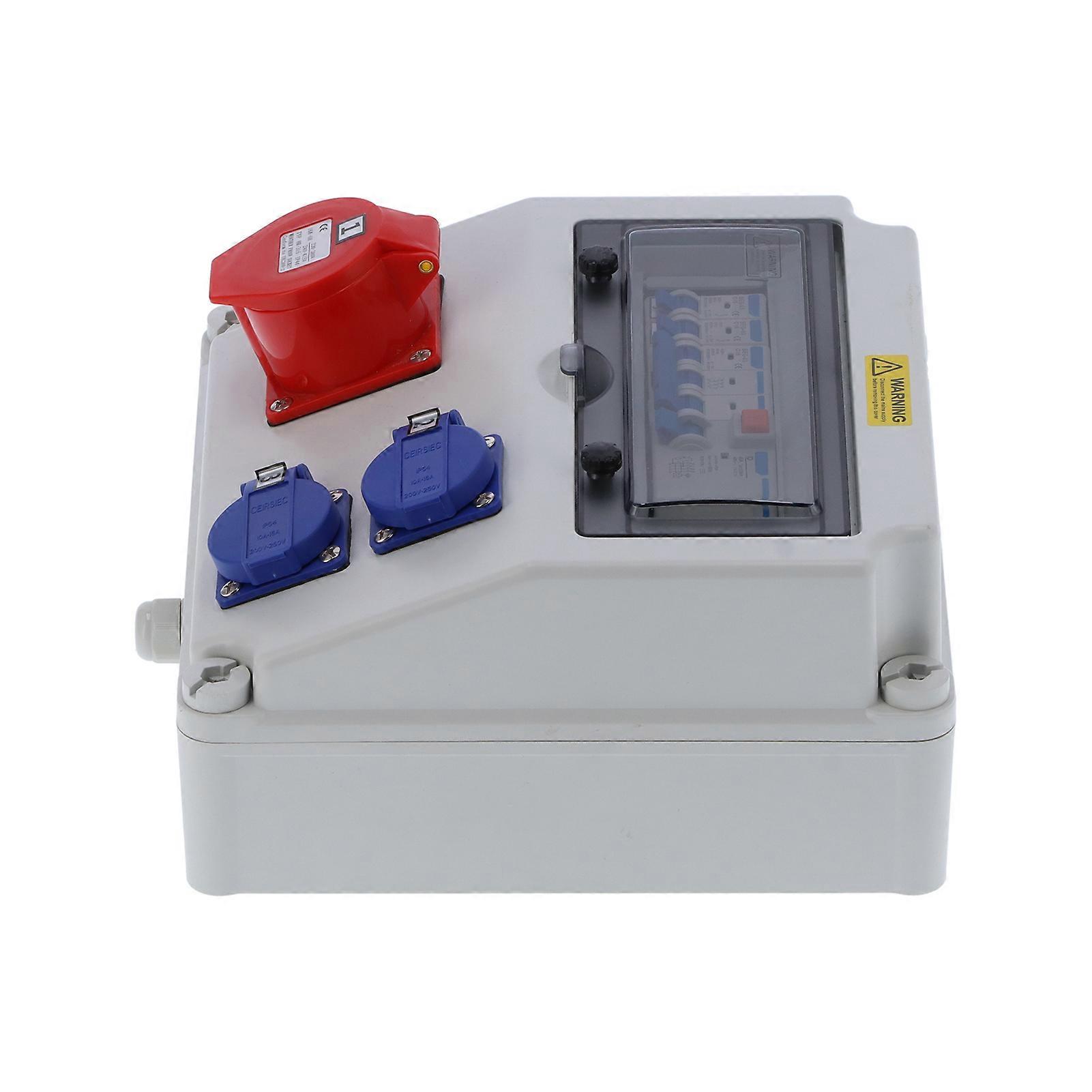 Waterproof Industrial Socket Box C16 16A 400V with Breaker