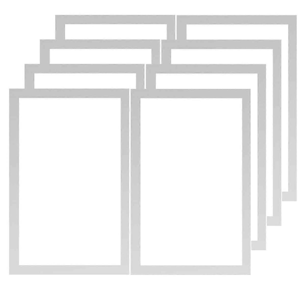 Magnetic Frames, Self-Adhesive Magnetic Frames with Border, Foldable Magnetic Frames for Refrigerators, Walls, Windows