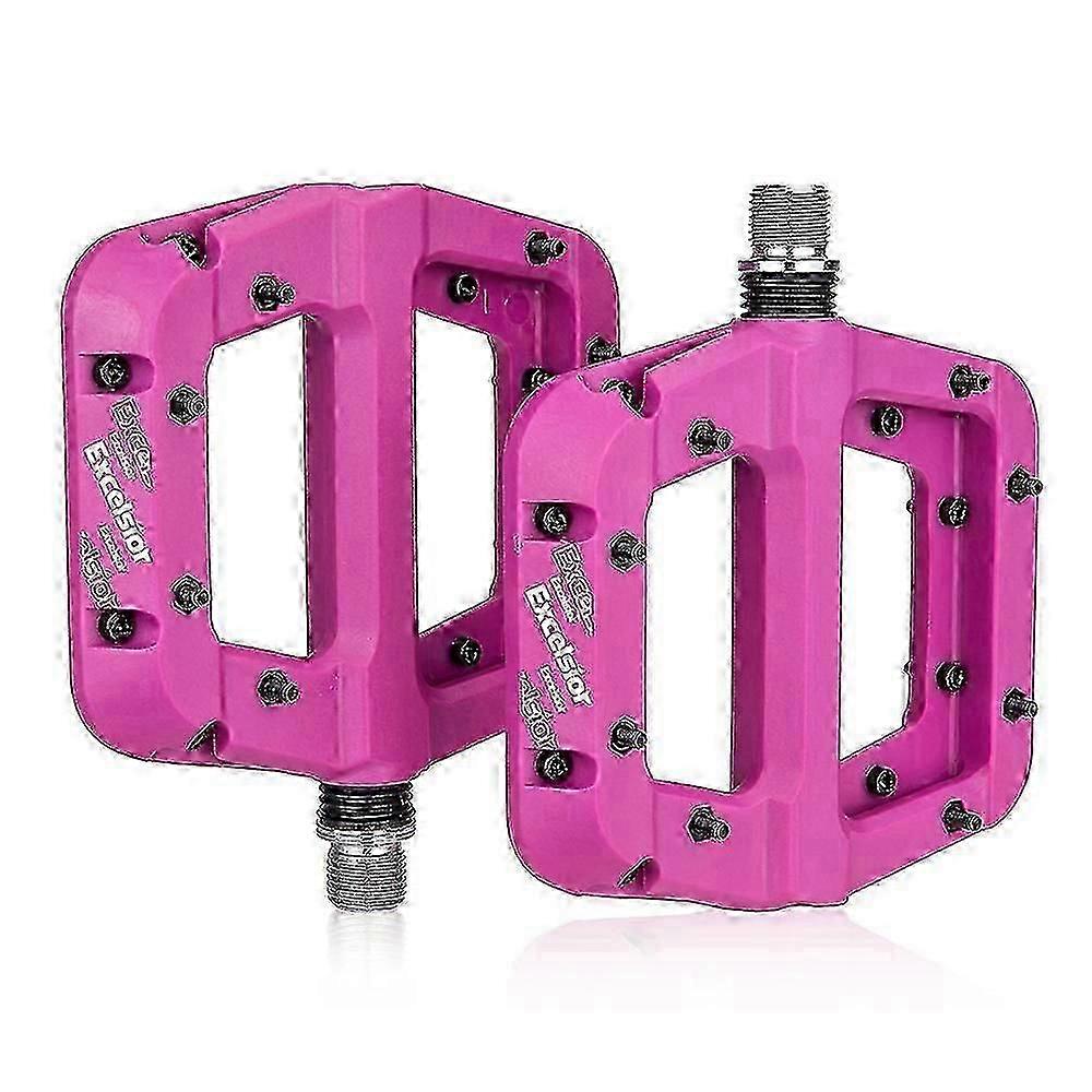 Pedais de plataforma MTB antiderrapantes para mountain bike e bicicleta, pedais planos de 9/16 polegadas