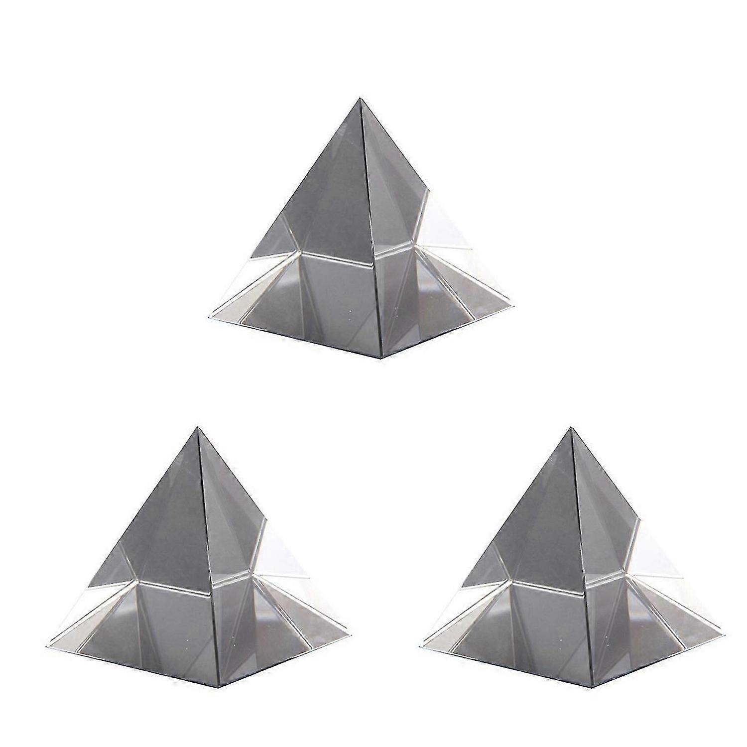 Prism Optical Glass Pyramid 40mm High Rectangular Polyhedron