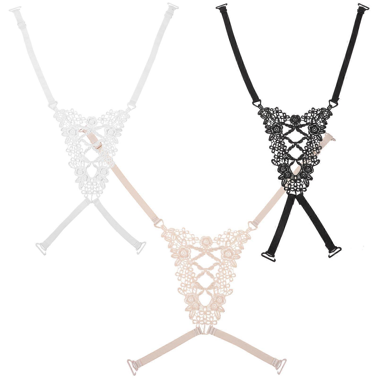 9Pcs Bra Straps Adjustable Lace Shoulder Straps Soft Anti-Skid Women