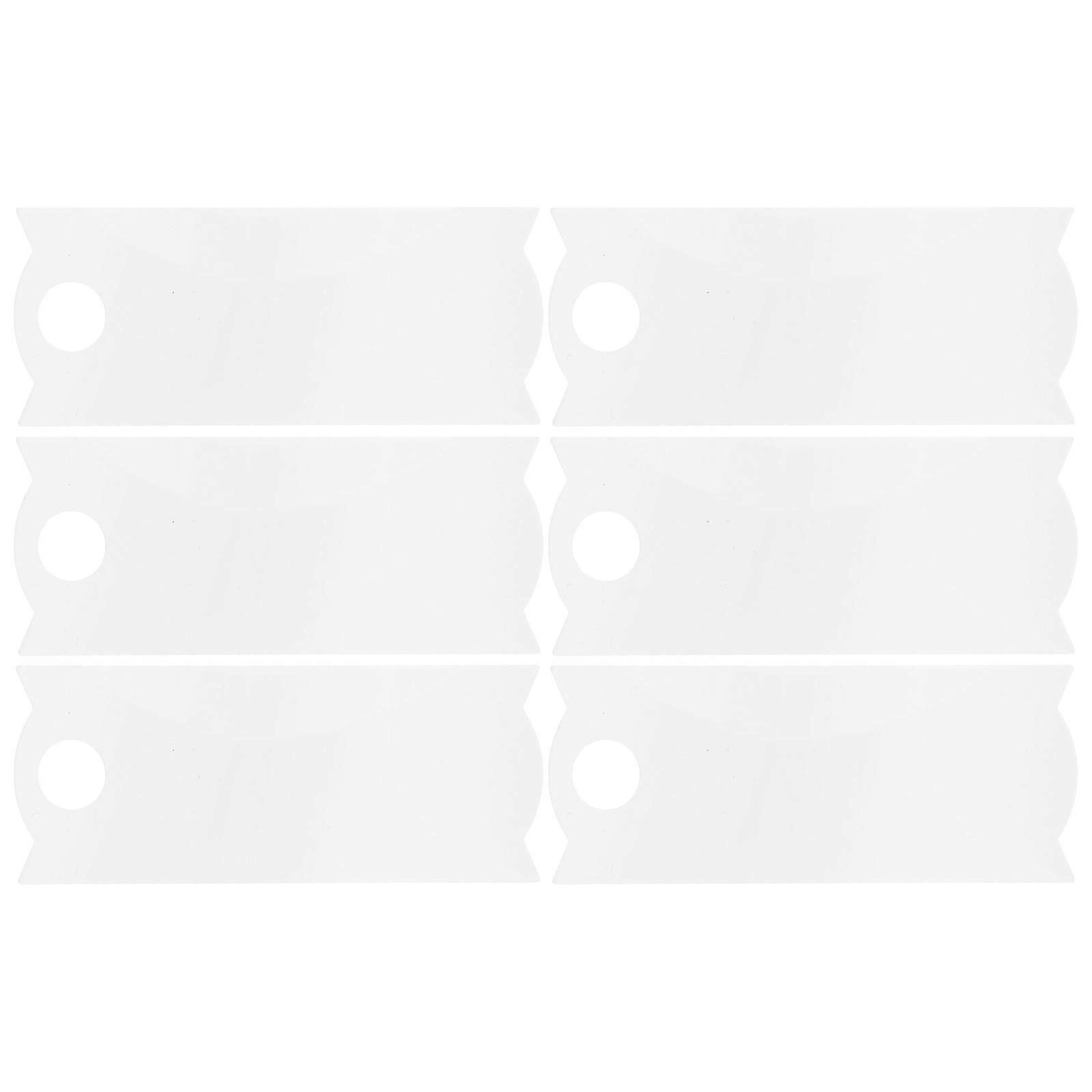 Tumbler Name Plate Metal Blank for DIY Use 6Pcs Aluminum Name Plates