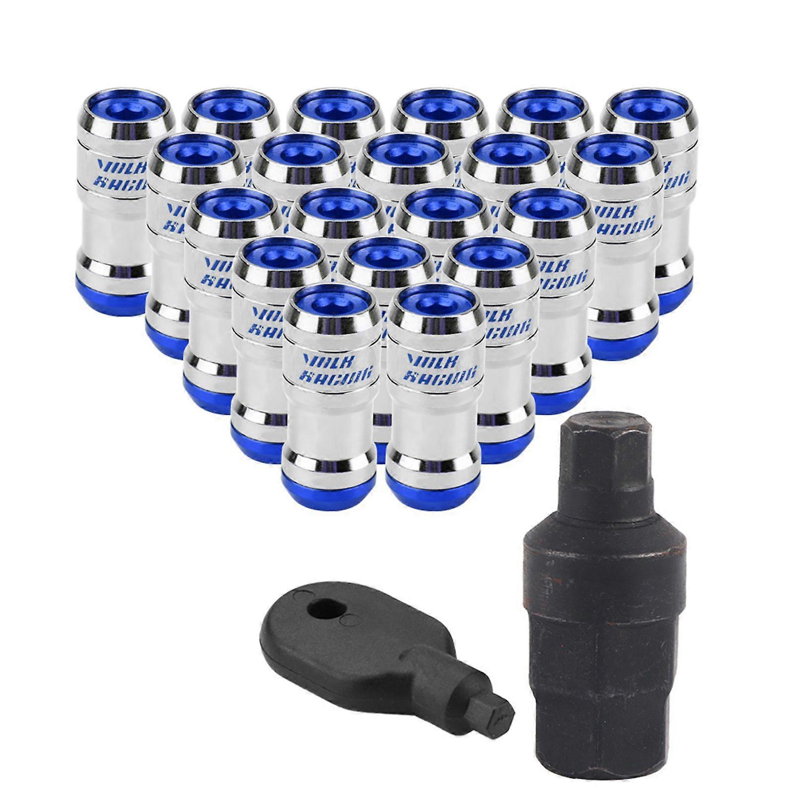M12 X P1.5 Car Racing Lug Wheel Nuts Screw for Most of Aftermarket Wheels(Blue)