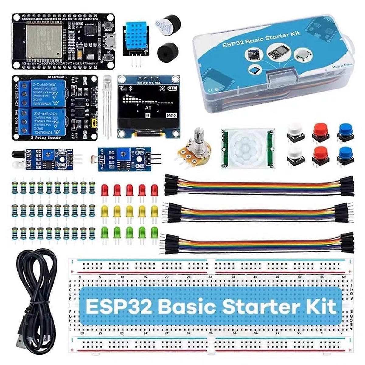 New ESP32 Kit for ESP32 ESP-32S WIFI IOT Development Board DIY Learning Kit with Tutorial with for IDE