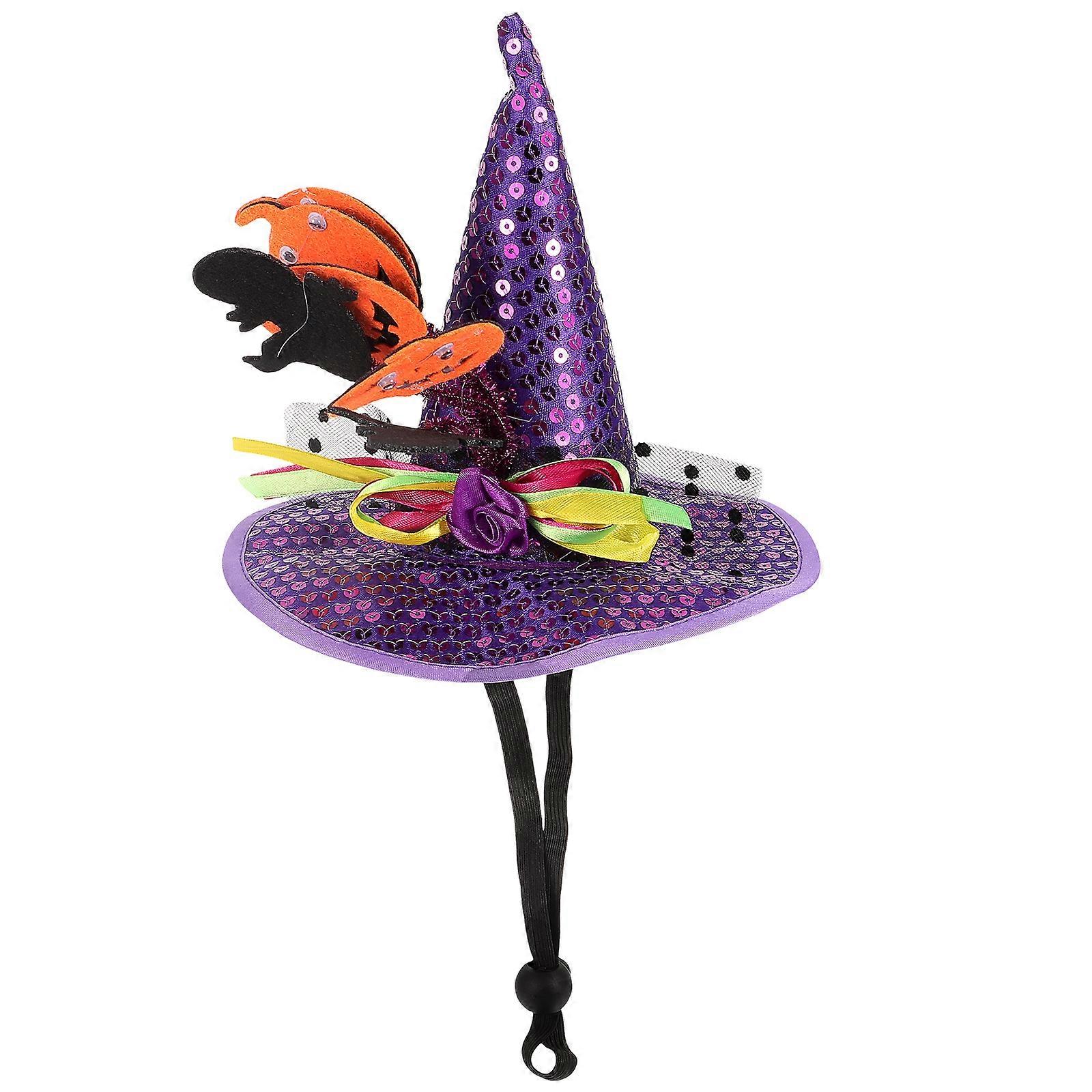 Halloween Pet Hat Decorative Kitten Hat with 3Pcs for Costume Use