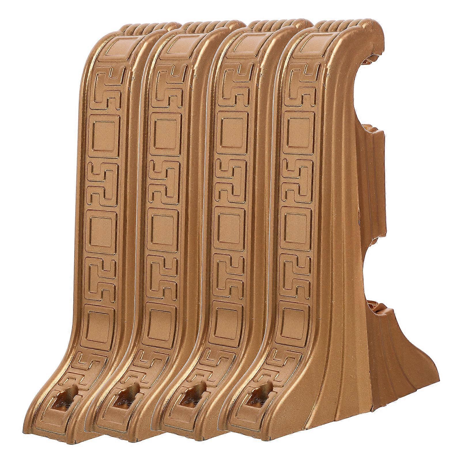 Golden Curtain Rod Double Brackets for Curtain Holders 20Pcs Easy Install