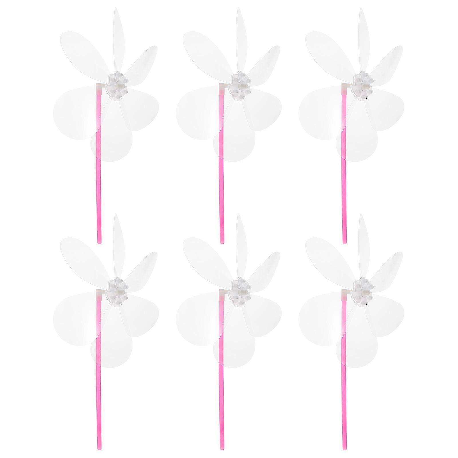 Clear DIY Windmill Pinwheel Set for Fun Painting 18Pcs