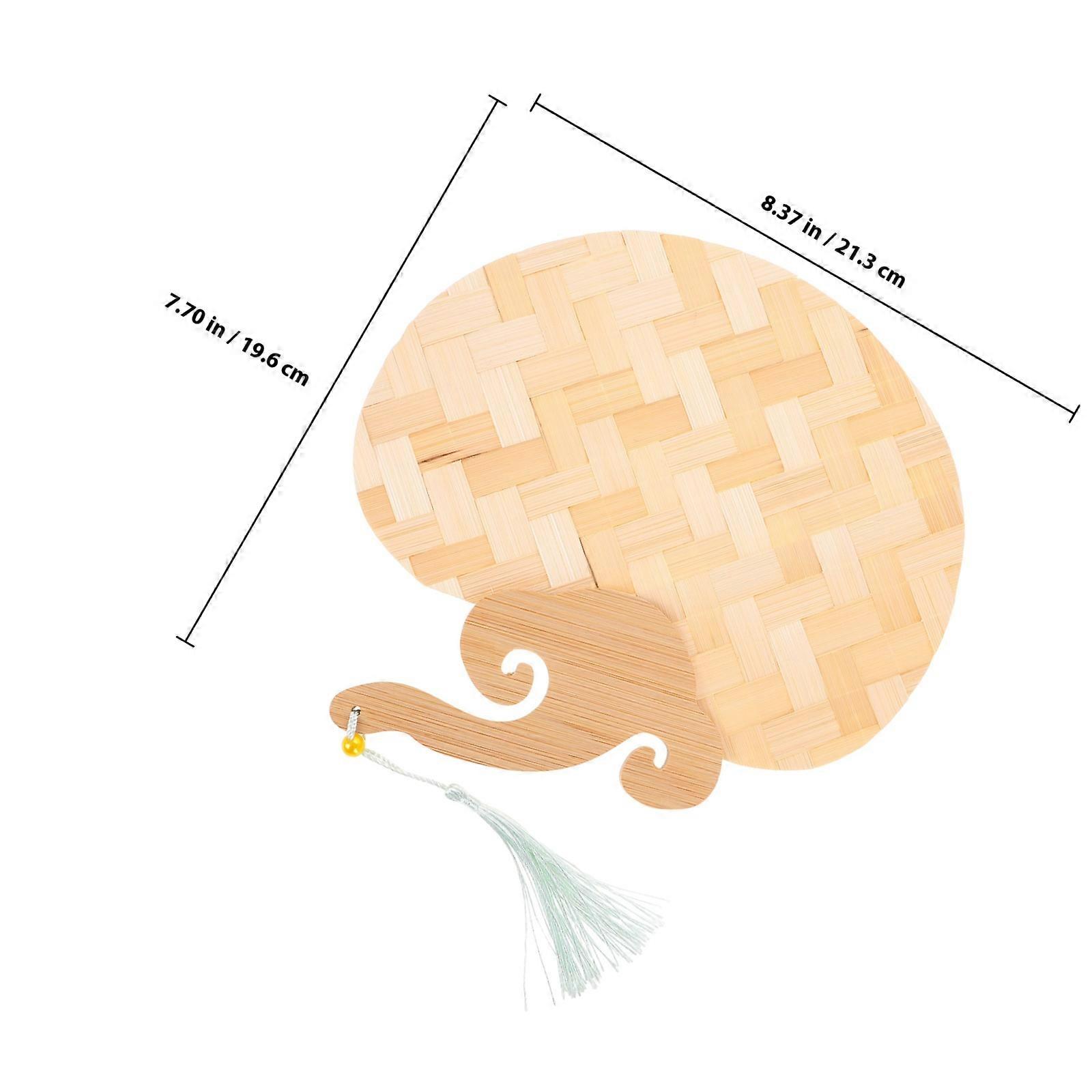 Handheld Bamboo Woven Fan for Cooling DIY Painting Summer Fan