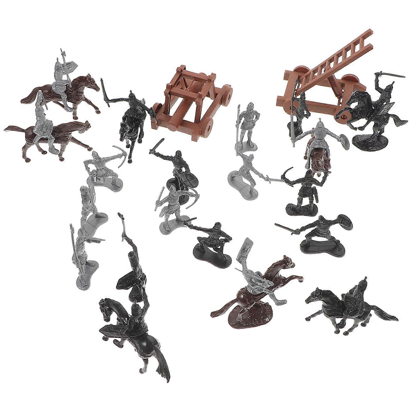 Mini Soldier Figures Miniature People for Home Decorative 5Sets Pack