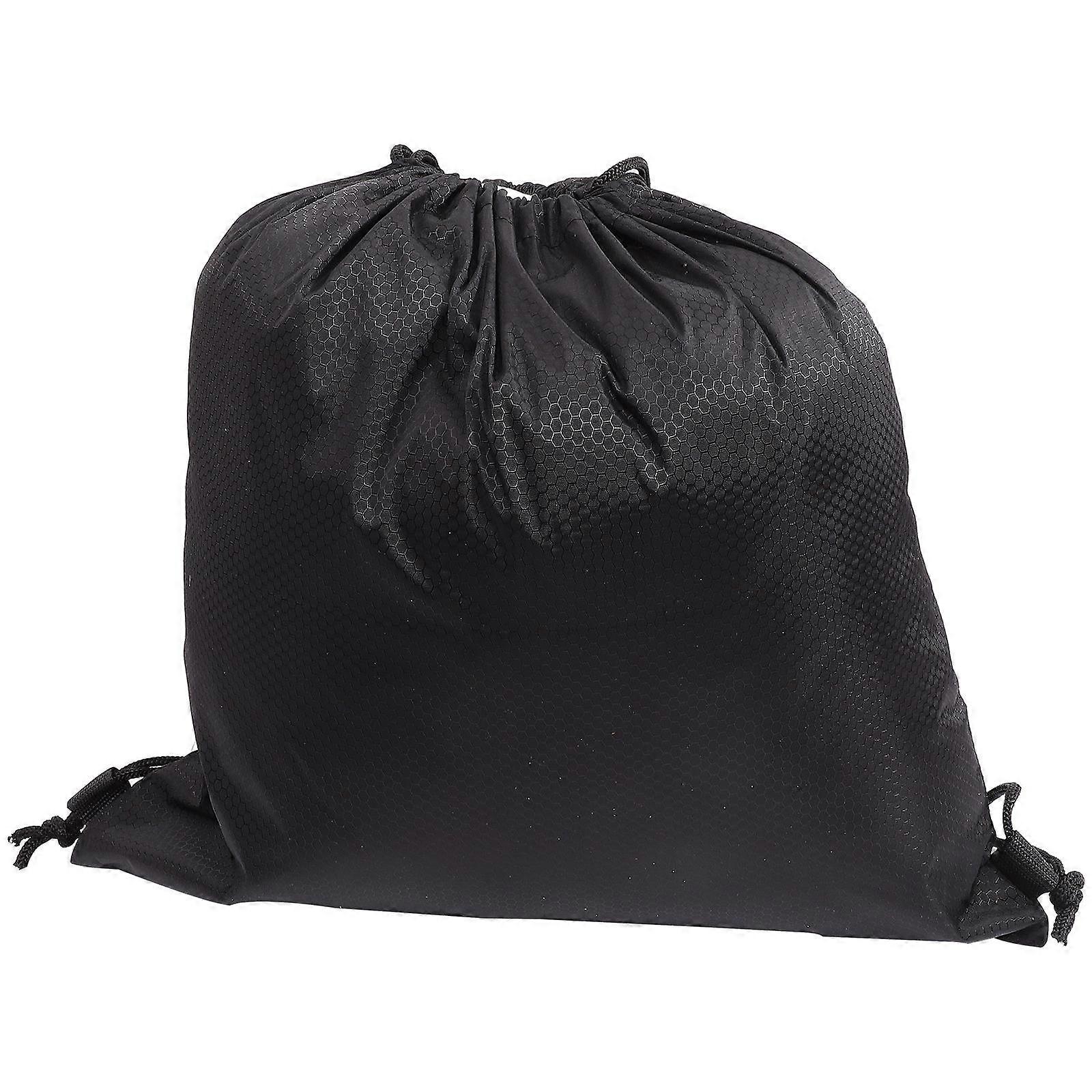 Riding Protection Drawstring Bag for Storage Black Cloth