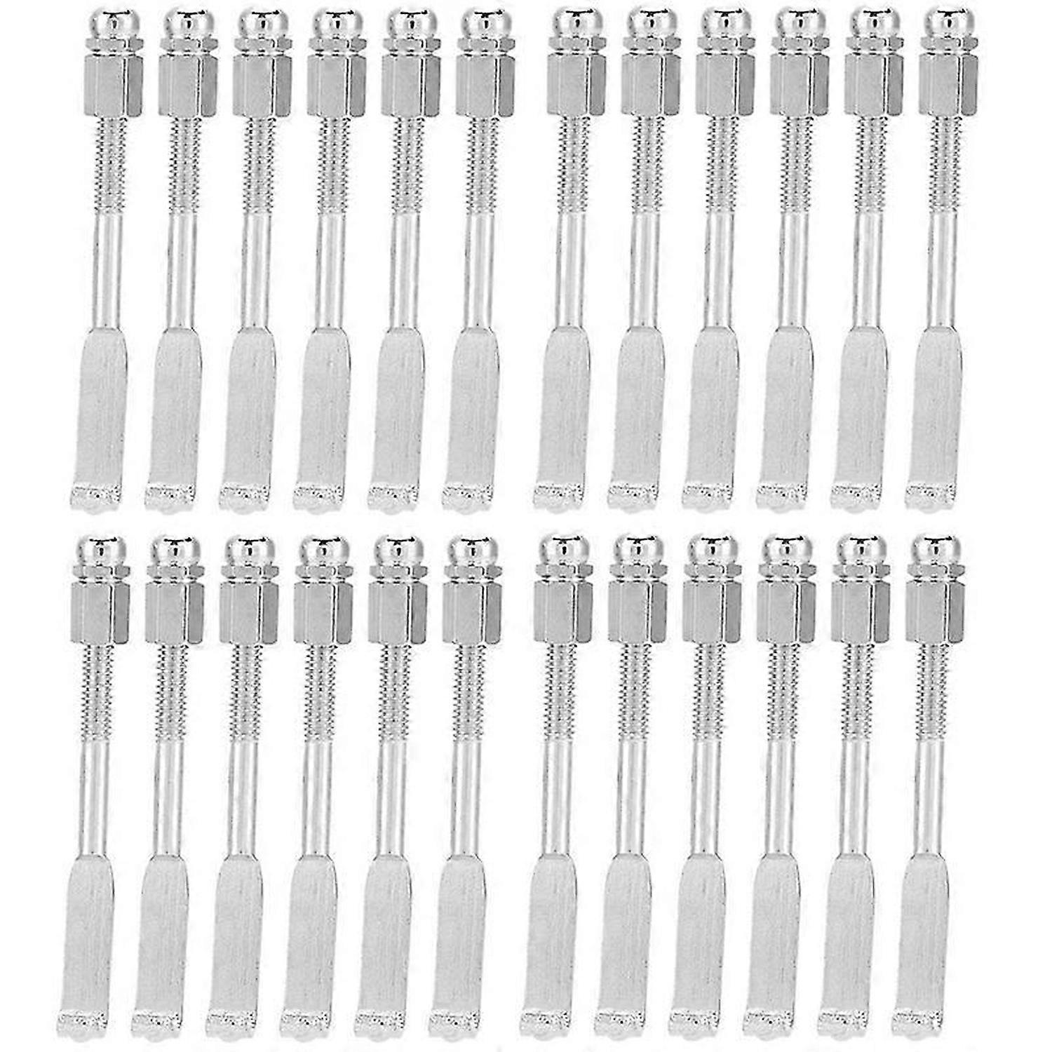 24 Pcs Standard Banjo Hooks,Adjustable Banjo Hooks Banjo Hook Holder Banjo Flat Hooks Parts Accessor