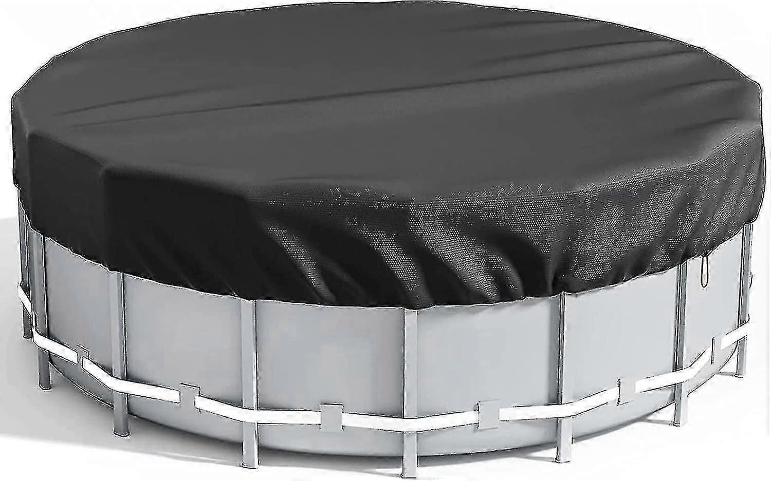 غطاء حمام سباحة مستطيل ، غطاء مسبح عائلي 300 × 201 سم ، غطاء حمام سباحة يعمل بالطاقة الشمسية لسهولة الإعداد مضاد للغبار مقاوم للمطر متين