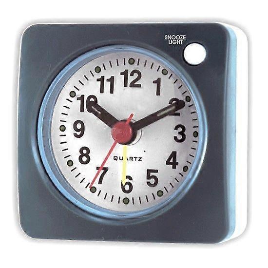 Travel Analog Alarm Clock, Ultra-compact Clock With Snooze And Light Function, Ultra-quiet Non-tick