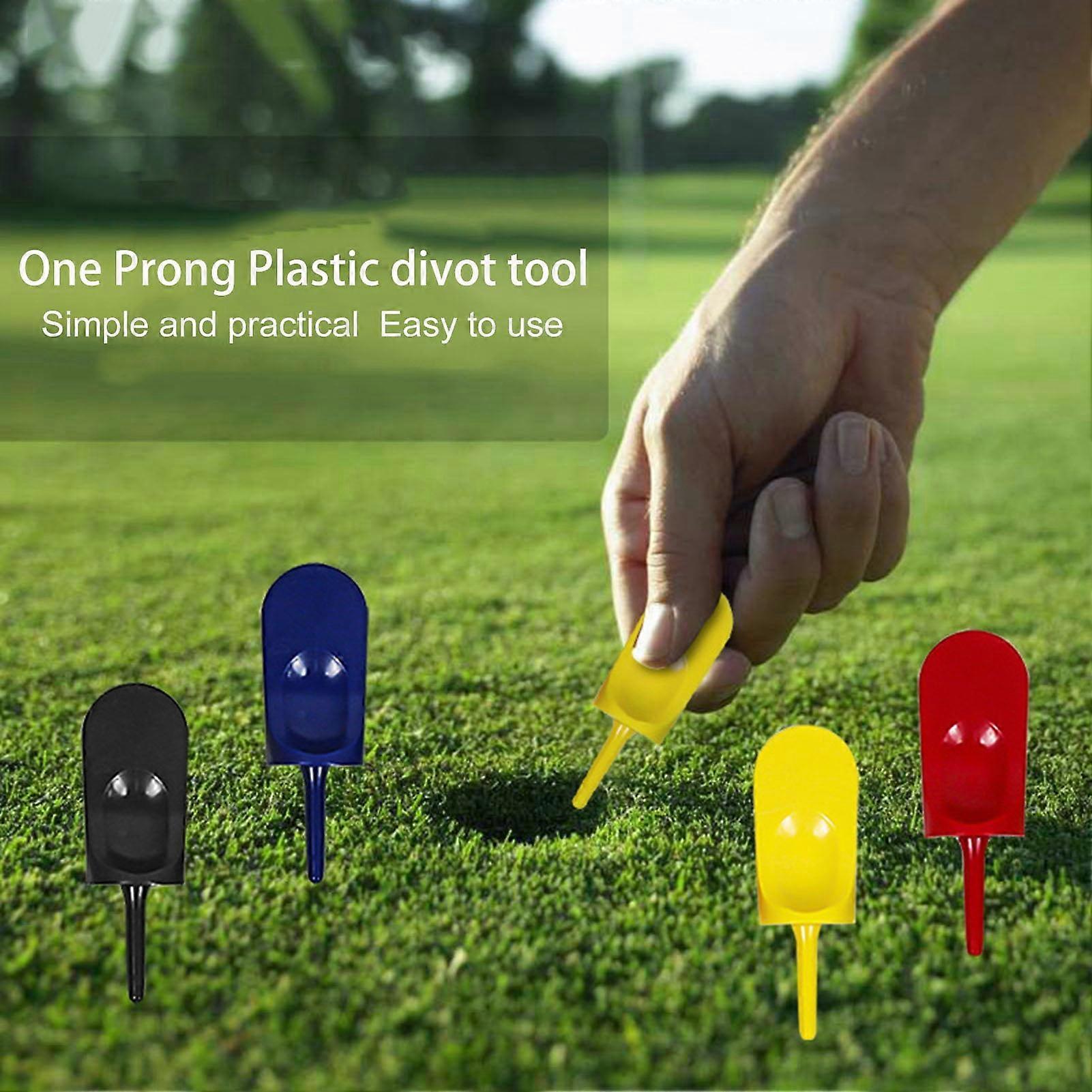 Xeyise Golf Divot Tool Cleaner Vibrant Color Compact Size Portable Multi Functional Putting Green Fork Golf Pitchfork Accessories