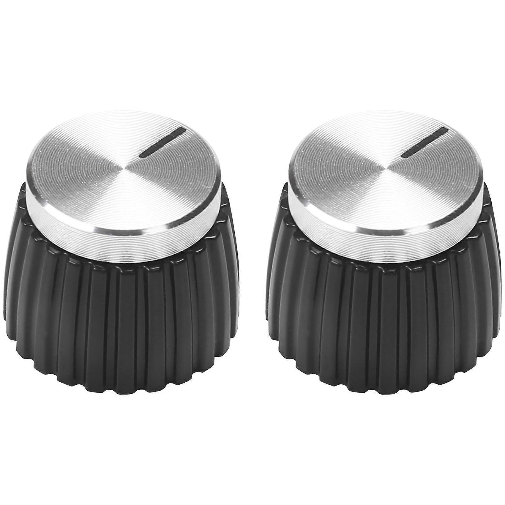 20Pcs Guitar AMP Amplifier Knobs Aluminum Cap Fits 6Mm Diameter Pots