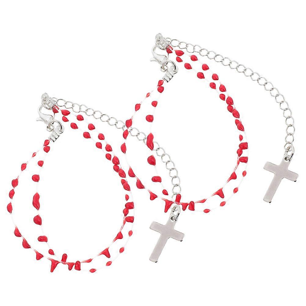 Gothic Cross Bracelet Set for Women Made with Durable Materials 8Pcs