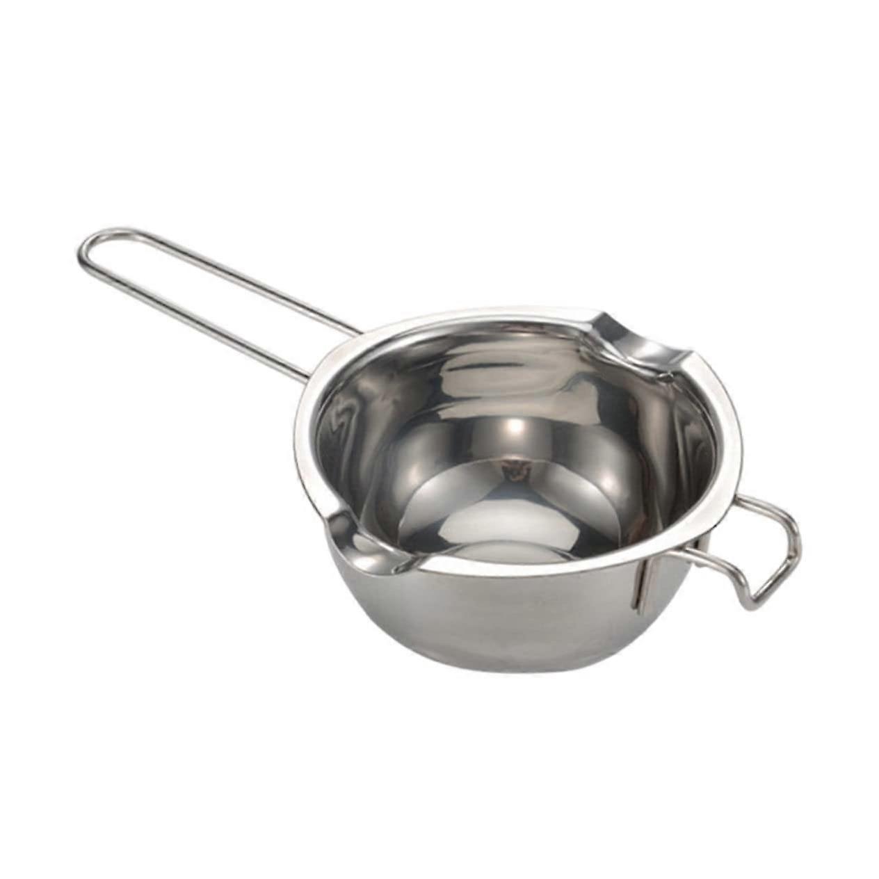 Stainless Steel Melting Pot For Chocolate, Butter, Candy, Cheese, Wax Ergonomic Handle, Fast Heating