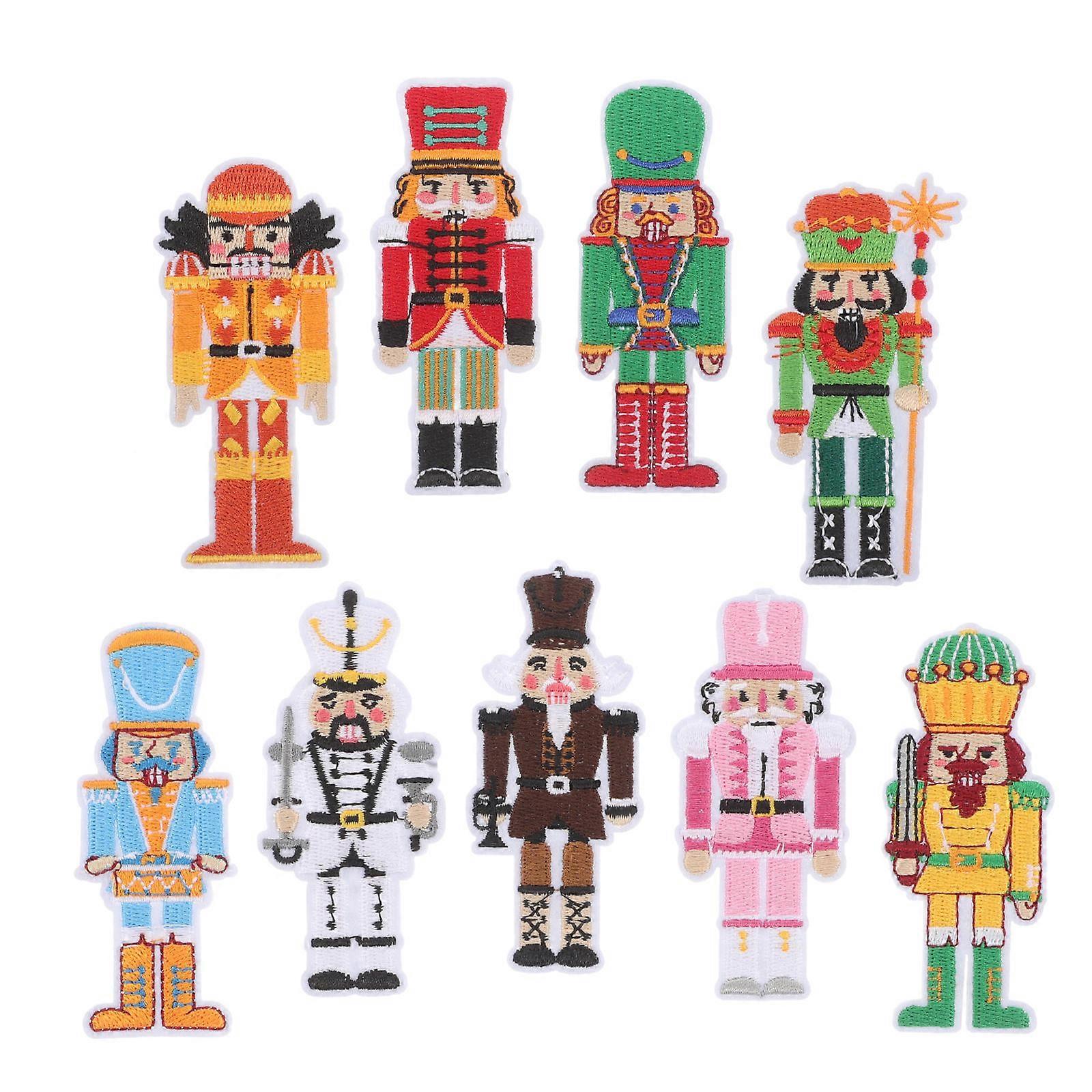 Christmas Nutcracker Decorative Patches for Clothes Repair 45Pcs