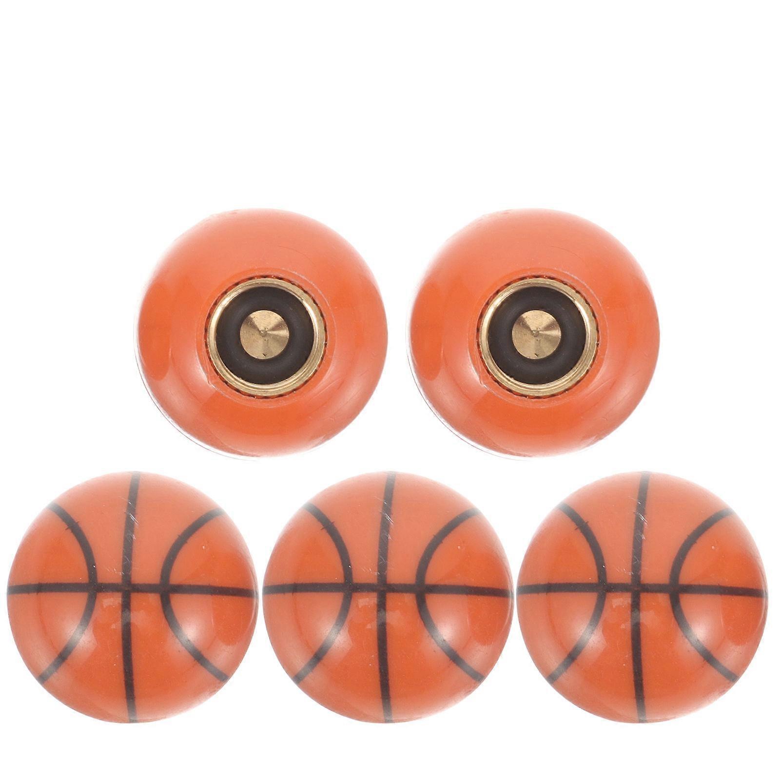 Valve Caps Basketball Shaped Valve Cap Replacement for 25Pcs Decorative