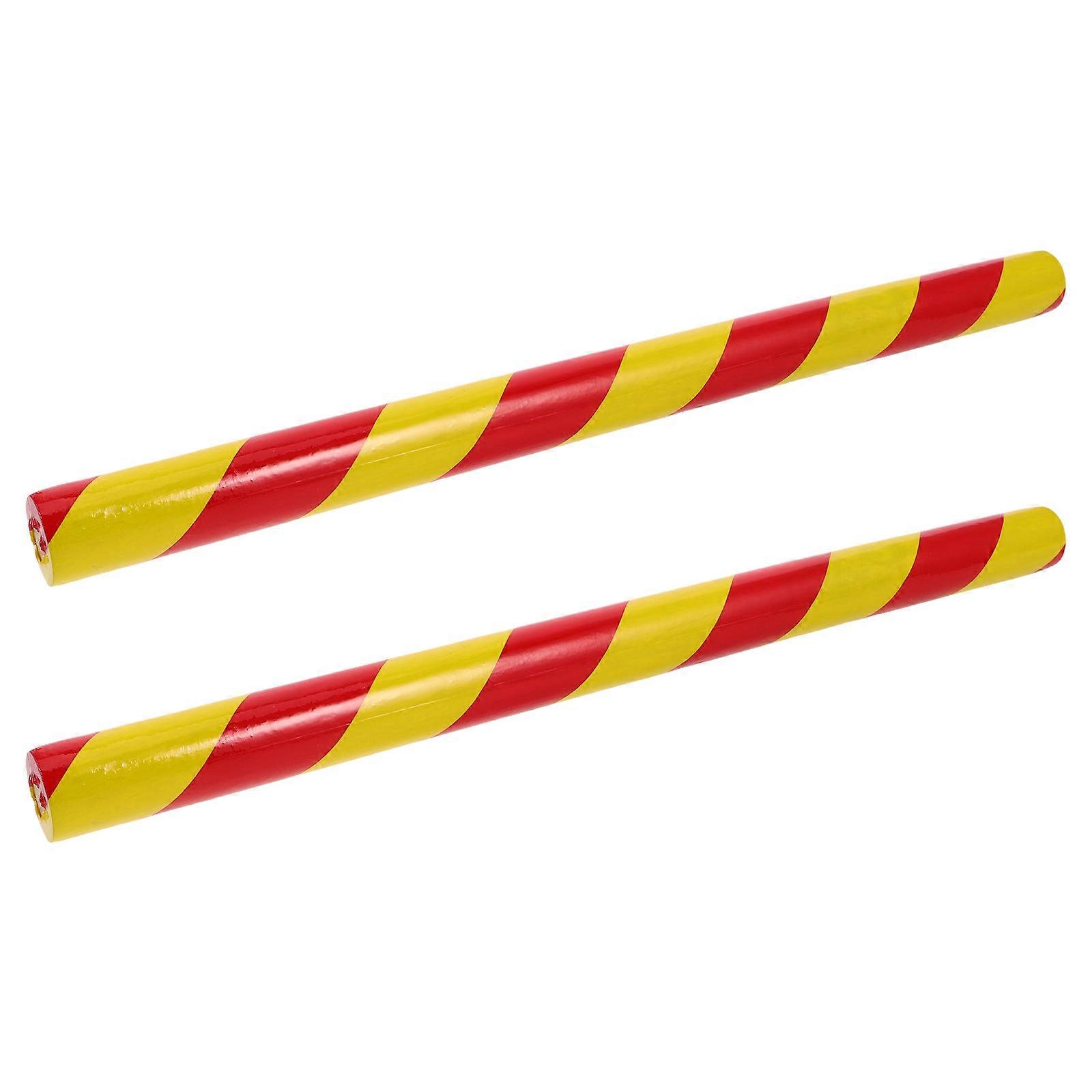Cylindrical Music Drumsticks Wooden Claves For Cultural Events 2 Pairs Multi Color Versatile Instrument