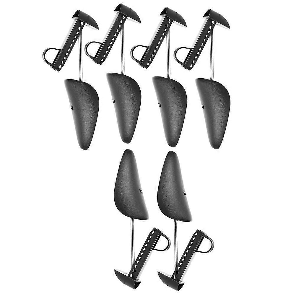 Shoe Stretcher Anti-Deforming Adjustable Shoe Expander For Shoe Owners 3 Pairs Durable Black PP And Aluminum Tool
