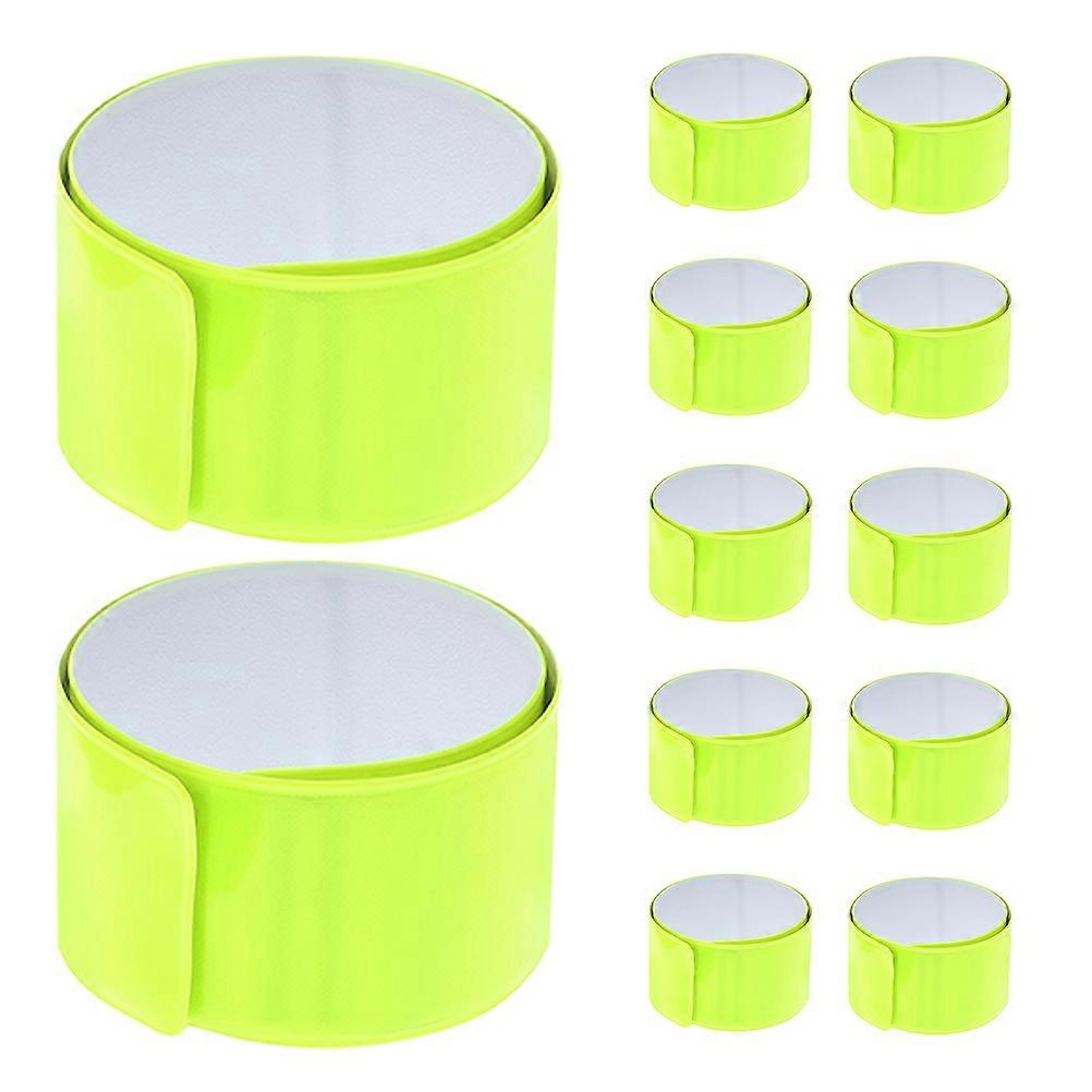 Running Reflective Bands Reflective Slap Bracelets for Night 36Pcs