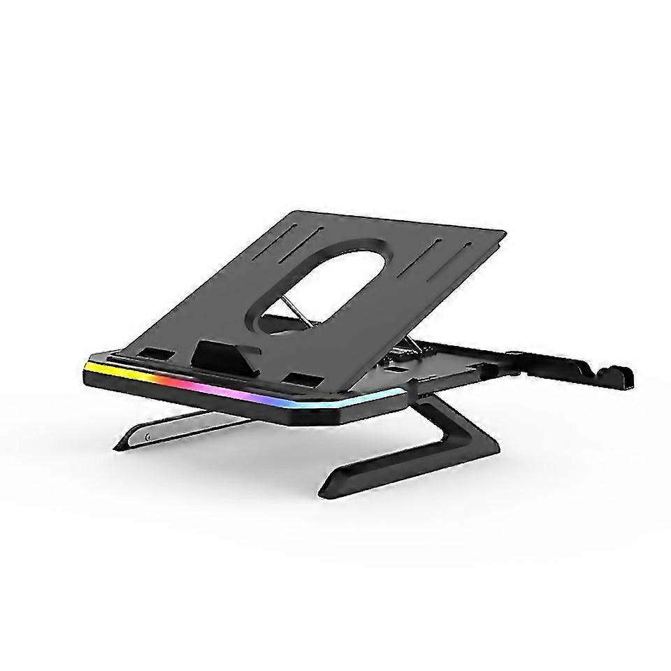 For Laptop Stand With Rgb Lighting 9level Adjustable Notebook Stand Rgb Black
