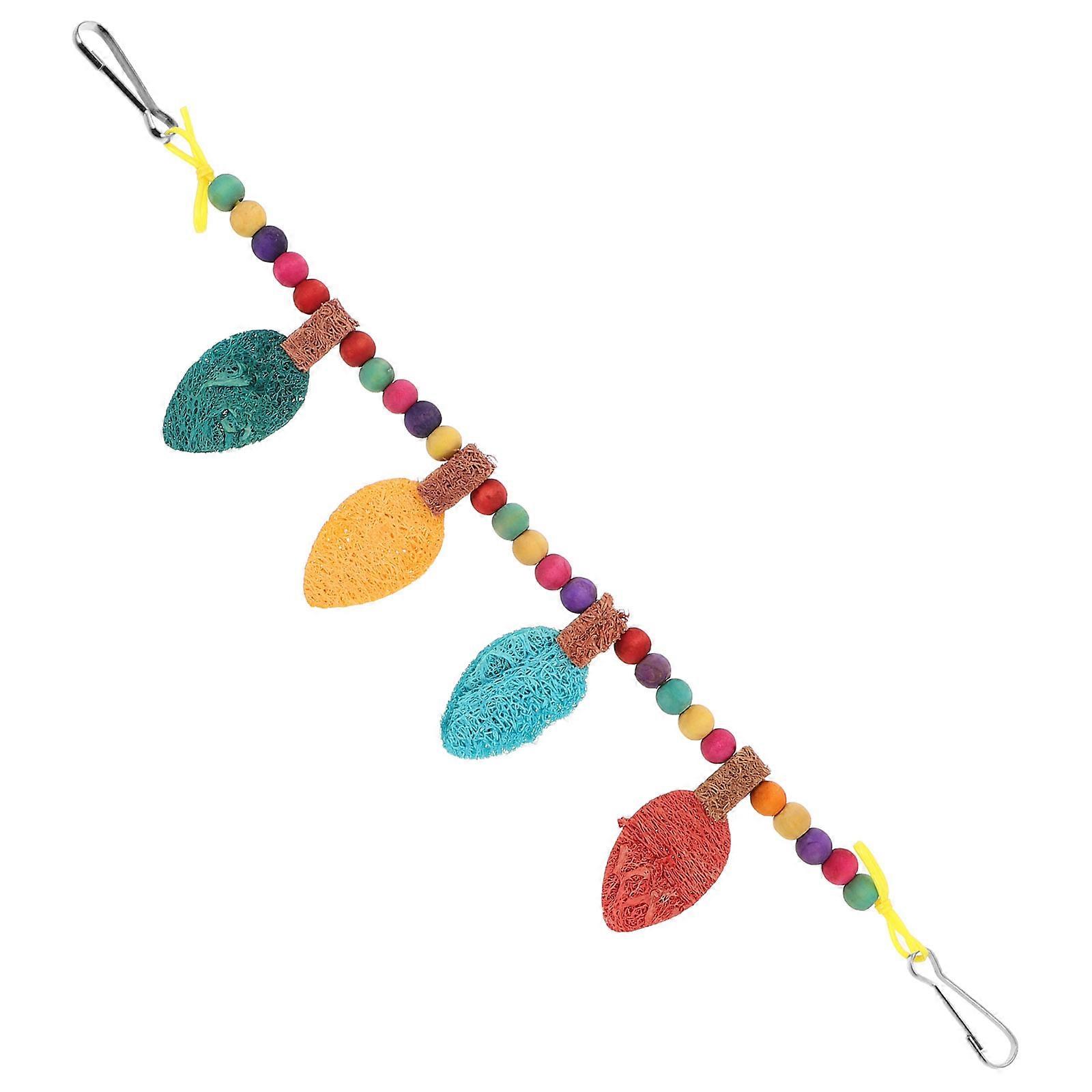 Bird Parrot Chew Toy 5Pcs for Cage Hanging Intelligence and Behavior Training