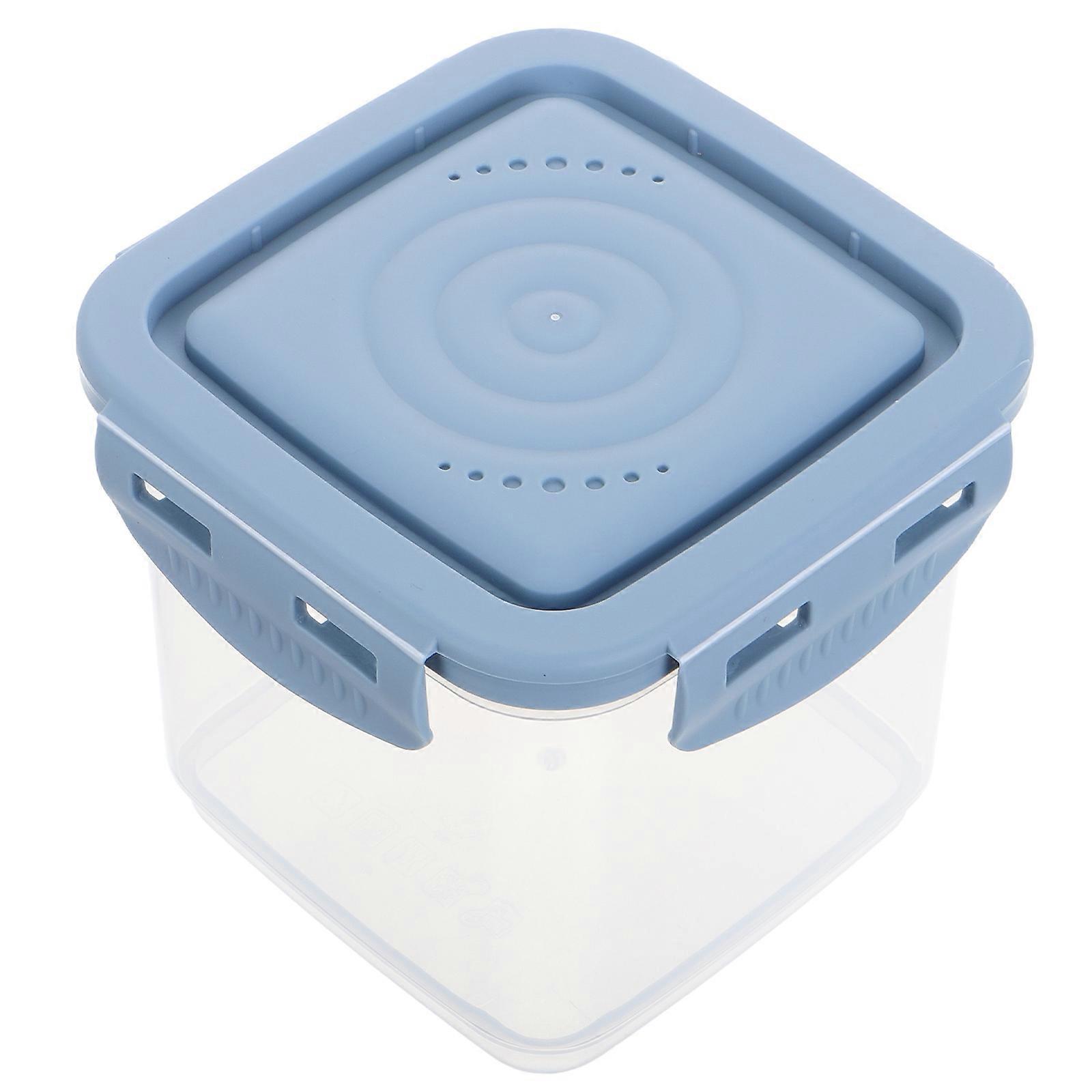 Sky-Blue Soup Storage Container for 3Pcs Freezer Food Use Only